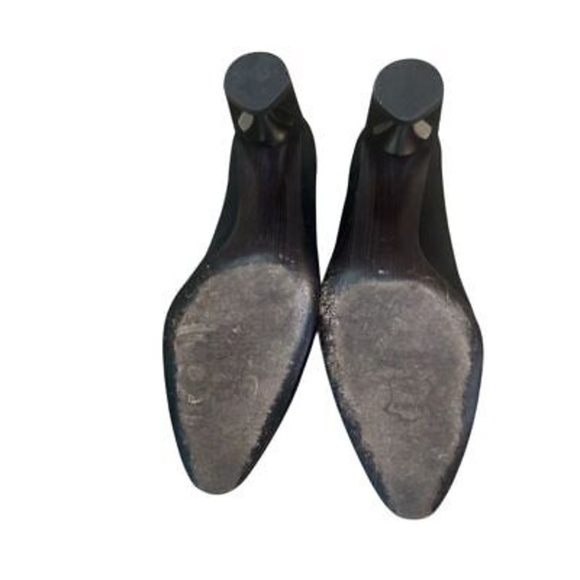 Stuart Weitzman Women's Black Suede Block Heel Pumps Size 6 Casual Office Party - Picture 5 of 16